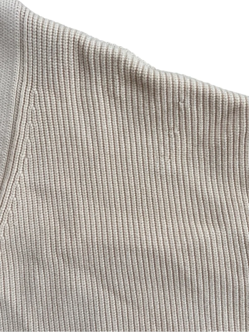 Lillusory Cream Ribbed Cardigan size M women